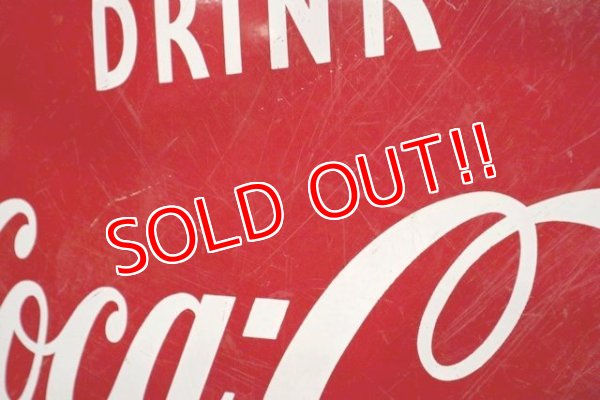 画像9: dp-200610-01 Coca Cola / 1950's-1960's Large Button Sign