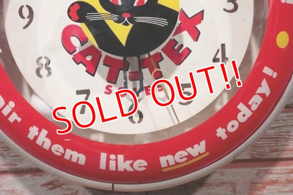 画像5: dp-200601-17 CAT'S PAW / 1940's-1950's Light-Up Wall Clock