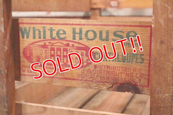 画像2: dp-200601-15 WHITE HOUSE BRAND / Vintage Wood Box