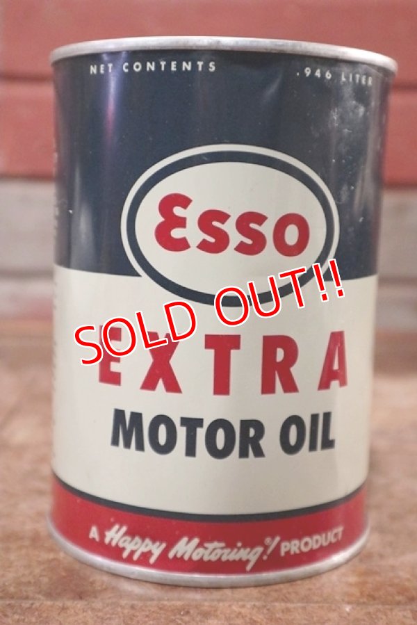 画像2: dp-200701-45 Esso / EXTRA 1962 1QT Motor Oil Can