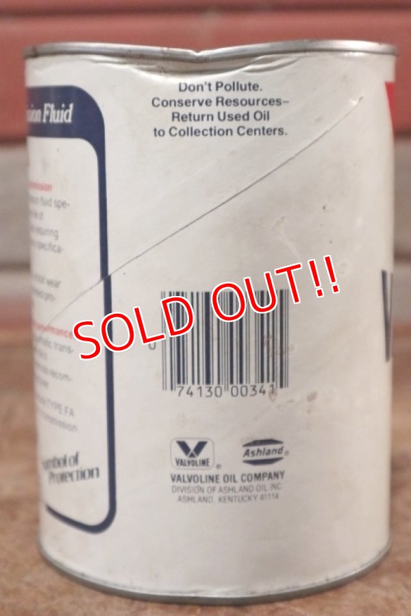 画像3: dp-200701-30 VALVOLINE / TYPE FA 1QT Motor Oil Can