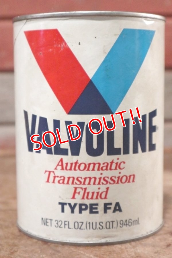 画像1: dp-200701-30 VALVOLINE / TYPE FA 1QT Motor Oil Can