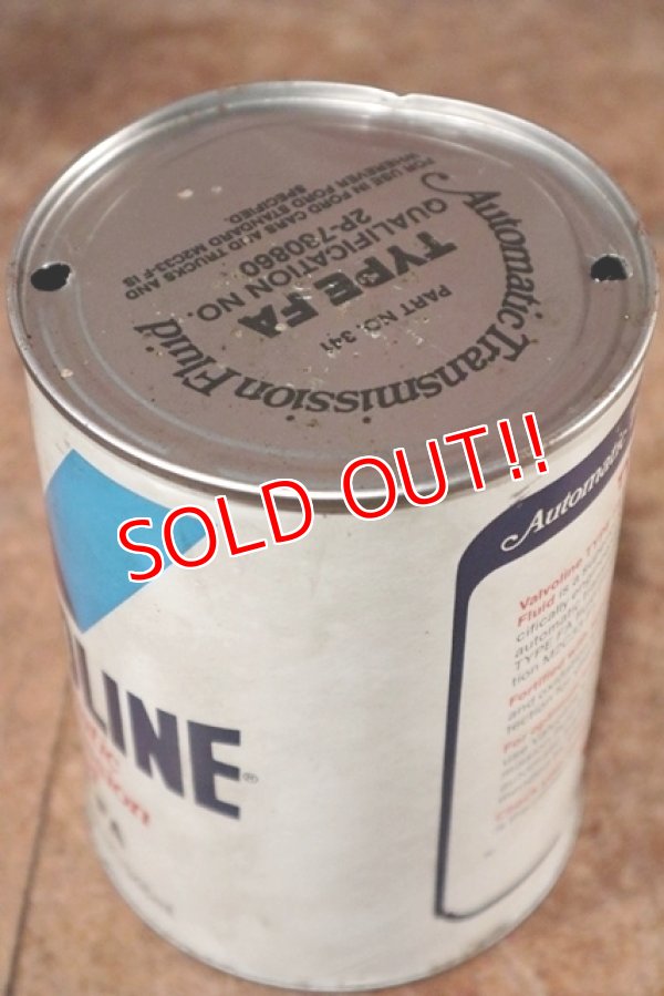 画像4: dp-200701-30 VALVOLINE / TYPE FA 1QT Motor Oil Can