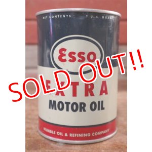 画像: dp-200701-45 Esso / EXTRA 1962 1QT Motor Oil Can