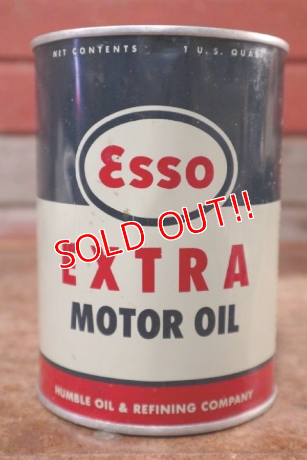 画像1: dp-200701-45 Esso / EXTRA 1962 1QT Motor Oil Can