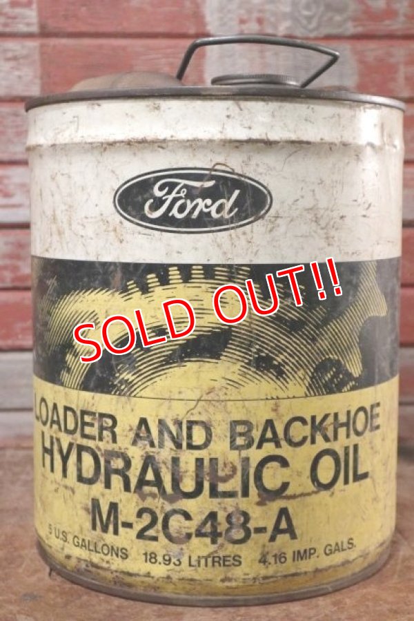 画像1: dp-200701-48 Ford / 1970's 5 U.S.GALLONS Oil Can