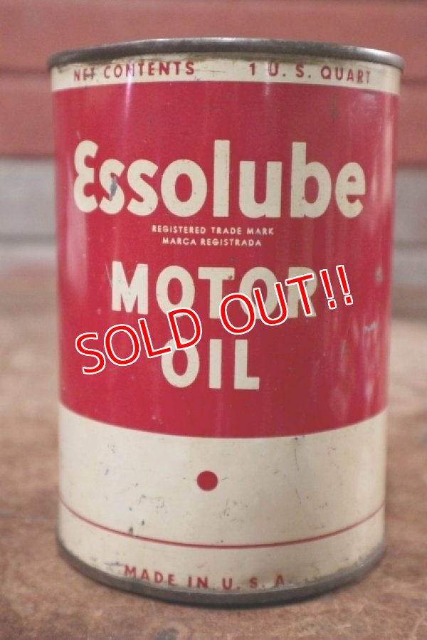 画像1: dp-200701-42 Esso / Essolube 1936 1QT Motor Oil Can