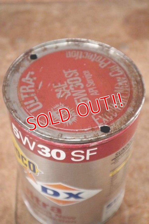 画像5: dp-200701-37 SUNOCO DX / 5W30SF 1QT Motor Oil Can
