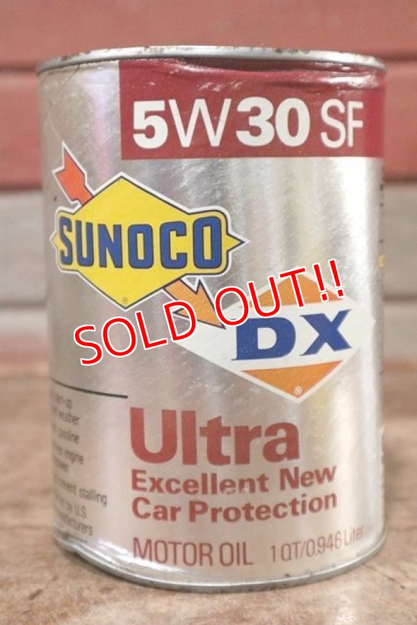 画像1: dp-200701-37 SUNOCO DX / 5W30SF 1QT Motor Oil Can