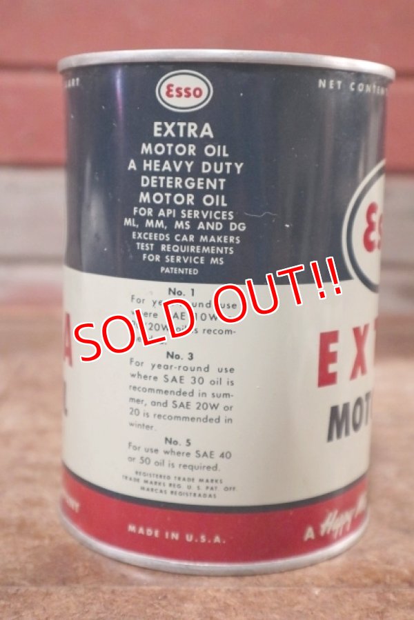 画像3: dp-200701-45 Esso / EXTRA 1962 1QT Motor Oil Can