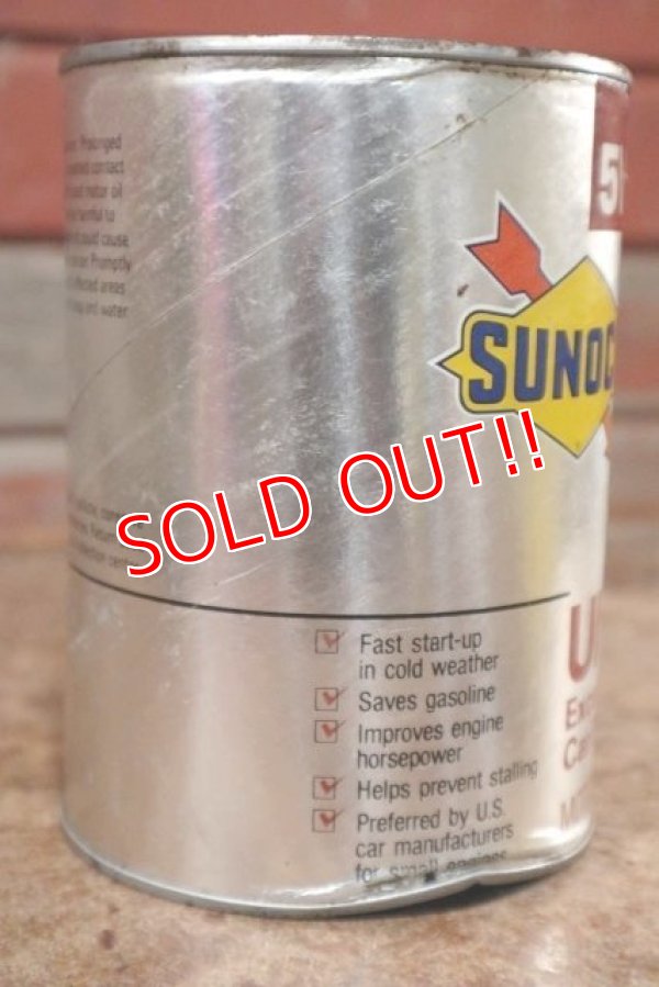 画像4: dp-200701-37 SUNOCO DX / 5W30SF 1QT Motor Oil Can