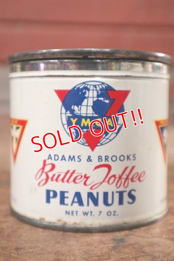 画像1: dp-200701-51 Adams & Brooks Y.M.C.A. / Butter Toffee Peanuts Can