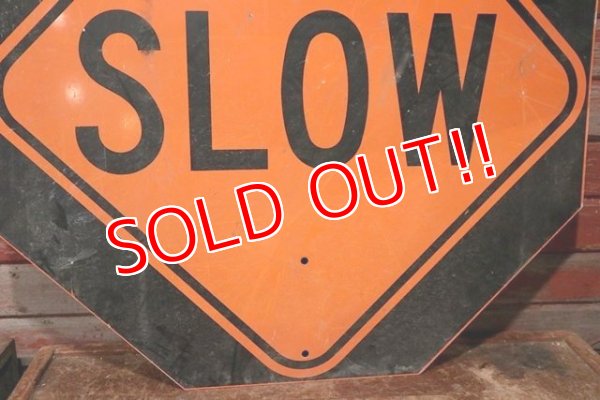 画像3: dp-200701-15 Road sign "STOP × SLOW"