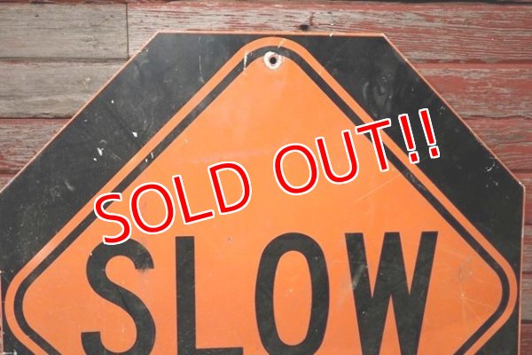 画像2: dp-200701-15 Road sign "STOP × SLOW"