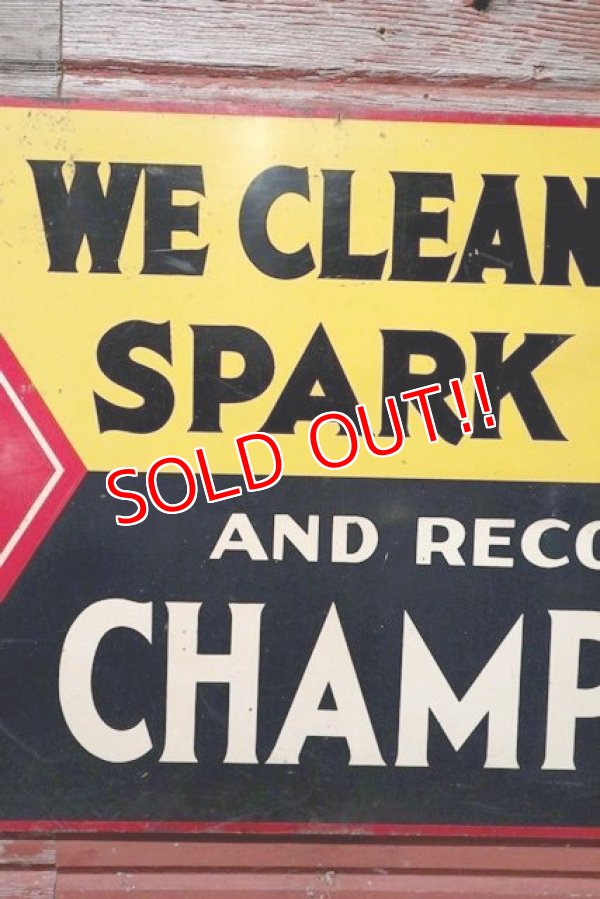 画像3: dp-200801-09 CHAMPION SPARK PLUGS / 1930's Metal Sign