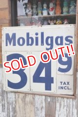 画像: dp-200701-27 Mobilgas / 1950's Gas Station Price Sign