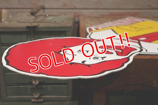 画像9: ct-208001-11 McDonald's / Ronald McDonald 1990's Bust-up Sign