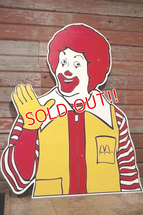 画像1: ct-208001-11 McDonald's / Ronald McDonald 1990's Bust-up Sign