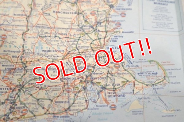 画像9: dp-200801-15 Gulf / 1974 Tourguide Map "Eastern United States"