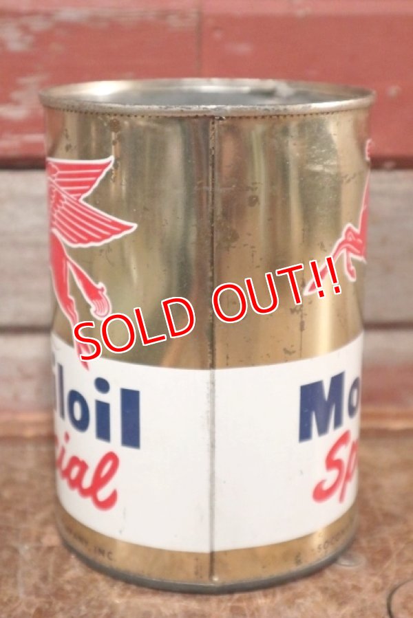 画像4: dp-200801-30 Mobiloil Special / 1950's〜One U.S.Quart Oil Can