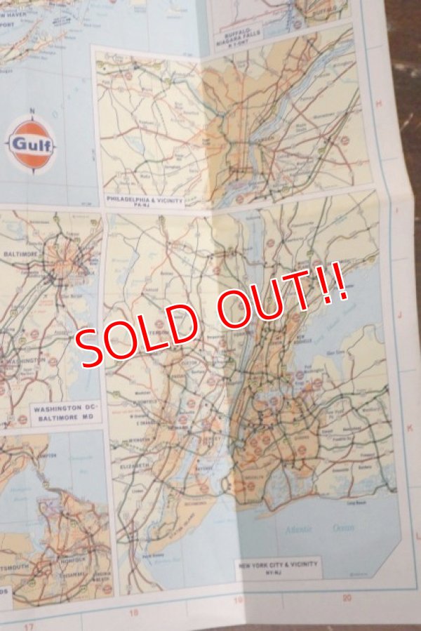 画像8: dp-200801-15 Gulf / 1974 Tourguide Map "Eastern United States"