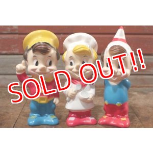 画像: ct-200901-31 Kellogg's / Pop! Snap! Crackle! 1970's Soft Vinyl Doll Set