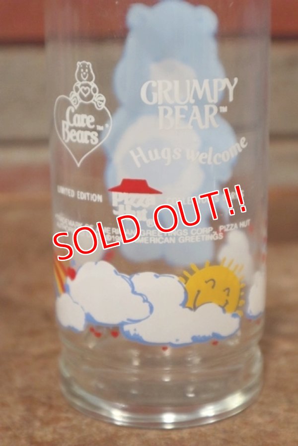 画像3: gs-200901-05 Care Bears / 1983 Pizza Hut "Grumpy Bear" Glass