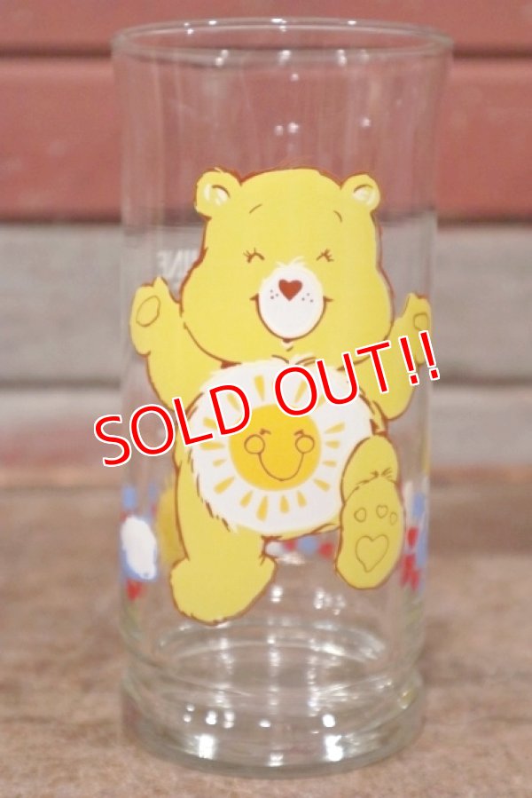 画像1: gs-200901-04 Care Bears / 1983 Pizza Hut "Funshine Bear" Glass