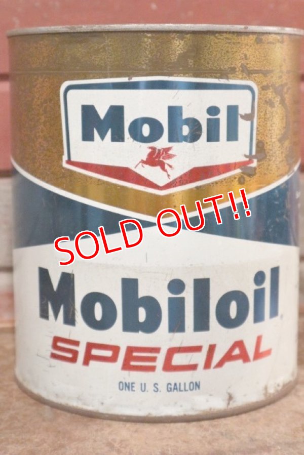 画像2: dp-200901-34 Mobil / Mobiloil SPECIAL One U.S.Gallon Oil Can