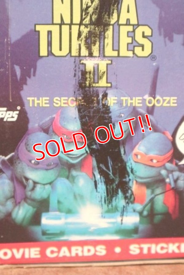 画像2: ct-200901-29 TEENAGE MUTANT NINJA TURTLES II / Topps 1991 Trading Card Box 