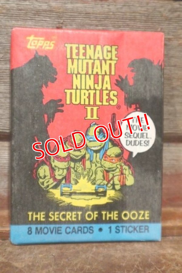 画像4: ct-200901-29 TEENAGE MUTANT NINJA TURTLES II / Topps 1991 Trading Card Box 