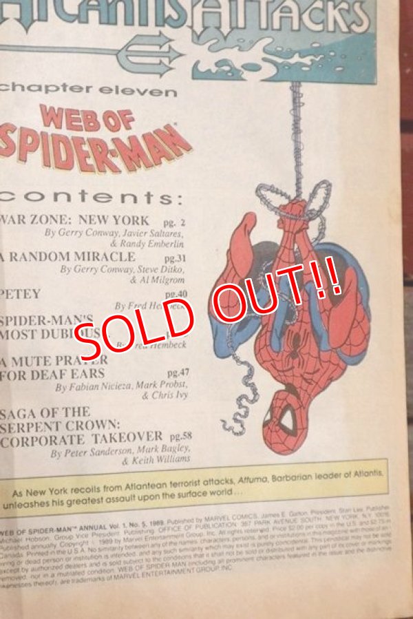 画像3: ct-190701-10 WEB OF SPIDER-MAN / 1989 Comic