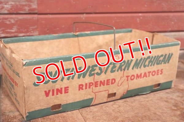 画像1: dp-200901-03 SOUTHWESTERN MICHIGAN TOMATOES / Vintage Cardboard Box