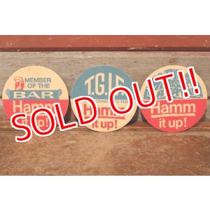 画像: dp-200901-21 Hamm's Beer / Vintage Coaster Set