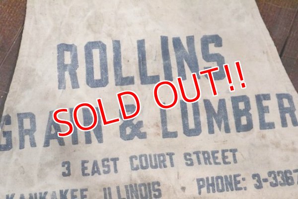 画像2: dp-200501-21 ROLLINS GRAIN & LUMBER / Vintage Apron