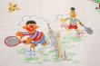 画像2: ct-200901-30 Sesame Street / 1980's Flat Sheet (Twin)