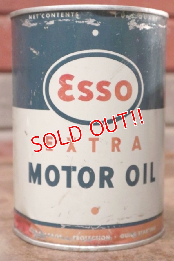 画像2: dp-200901-58 Esso / 1958 One Quart Extra Motor Oil Can