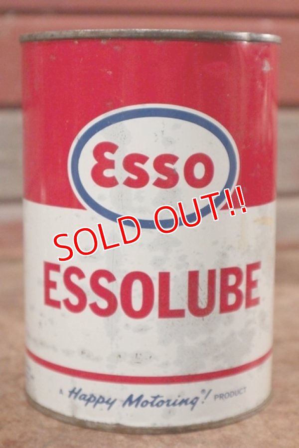 画像1: dp-200901-59 Esso / 1963 One Quart ESSOLUBE Motor Oil Can