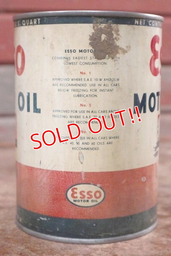 画像3: dp-200901-59 Esso / 1935 One Quart ESSOLUBE Motor Oil Can