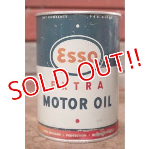 画像: dp-200901-58 Esso / 1958 One Quart Extra Motor Oil Can