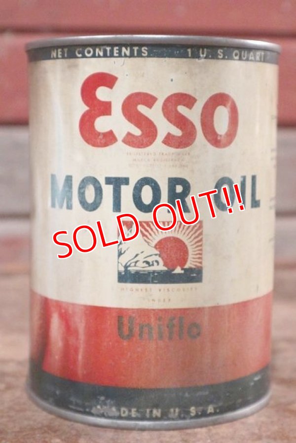 画像1: dp-200901-59 Esso / 1935 One Quart ESSOLUBE Motor Oil Can