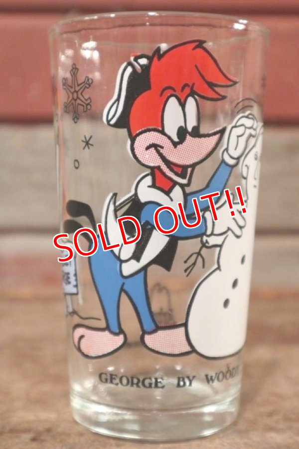 画像1: gs-200901-20 Woody Woodpecker / Arby's 1970's Novelty 8oz.Glass