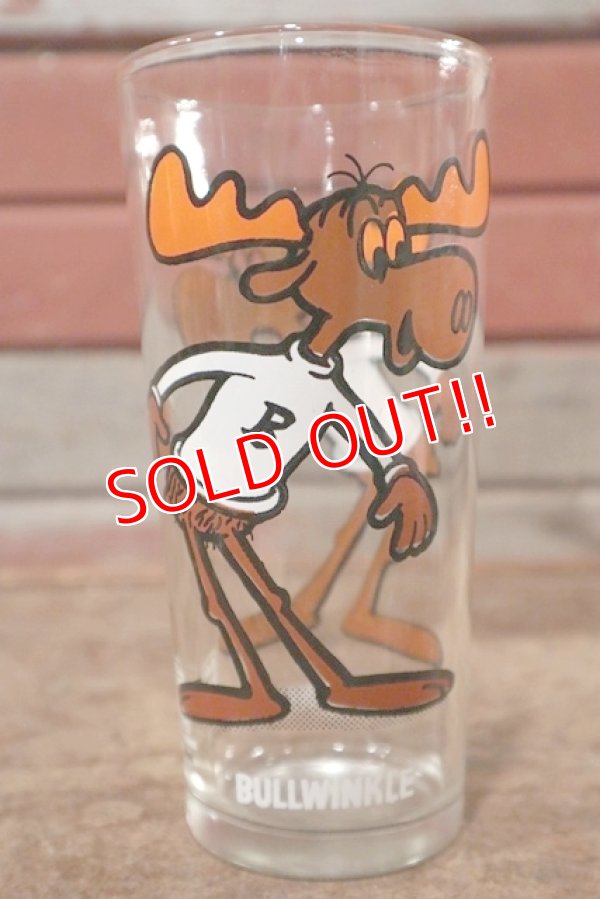 画像1: gs-200901-22 Bullwinkle / 1970's Collectors Series 16 oz.Glass