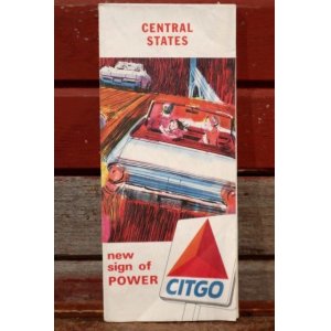 画像: dp-200901-18 CITGO / 1965 Road Map "CENTRAL STATES"