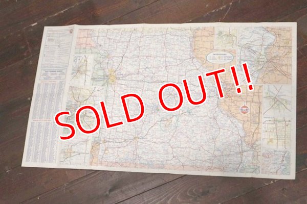 画像5: dp-200901-17 Gulf / 1967 Road Map "IOWA MISSOURI"