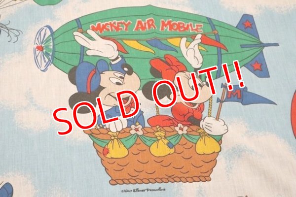 画像2: ct-200901-35 Disney Characters / 1970's Flat Sheet (Twin)