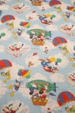 画像1: ct-200901-35 Disney Characters / 1970's Flat Sheet (Twin)