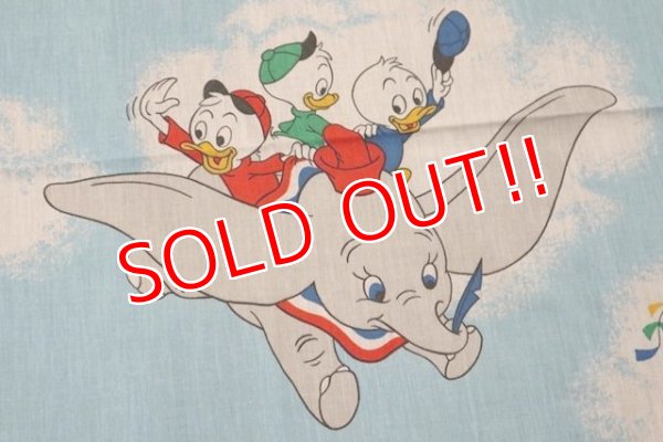 画像3: ct-200901-35 Disney Characters / 1970's Flat Sheet (Twin)