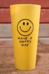 画像: dp-201001-07 Have A Happy Day / 1970's Smile Plastic Tumbler