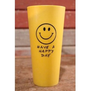 画像: dp-201001-07 Have A Happy Day / 1970's Smile Plastic Tumbler